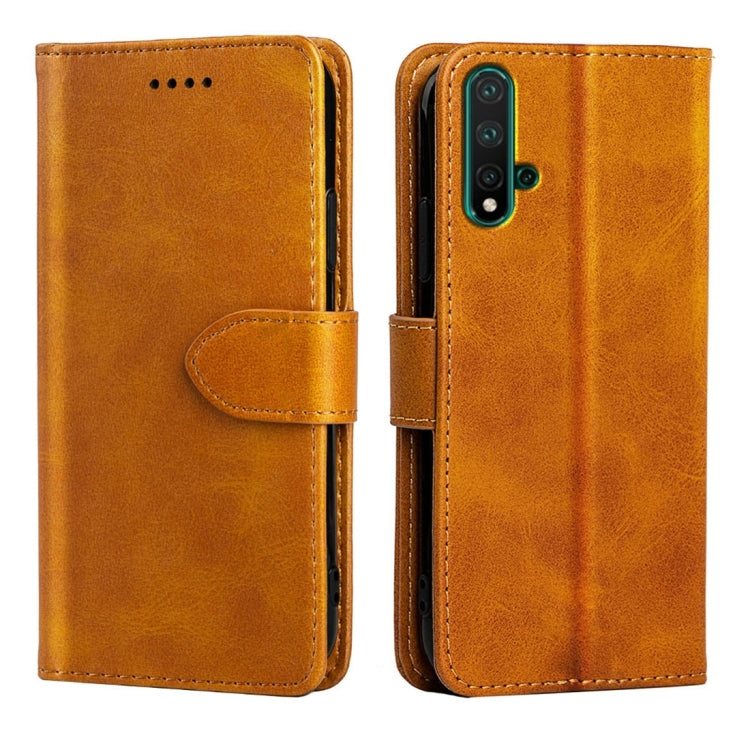 For Huawei nova 5 Calfskin Texture Horizontal Flip Leather Case with Holder & Card Slots