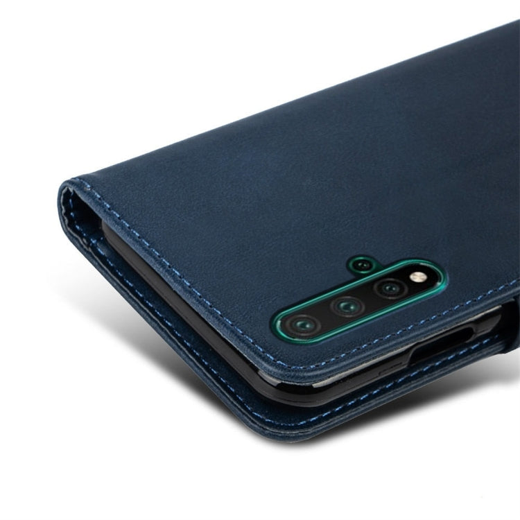 For Huawei nova 5 Calfskin Texture Horizontal Flip Leather Case with Holder & Card Slots