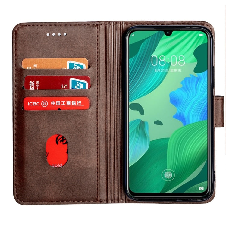 For Huawei nova 5 Calfskin Texture Horizontal Flip Leather Case with Holder & Card Slots