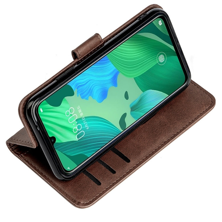 For Huawei nova 5 Calfskin Texture Horizontal Flip Leather Case with Holder & Card Slots