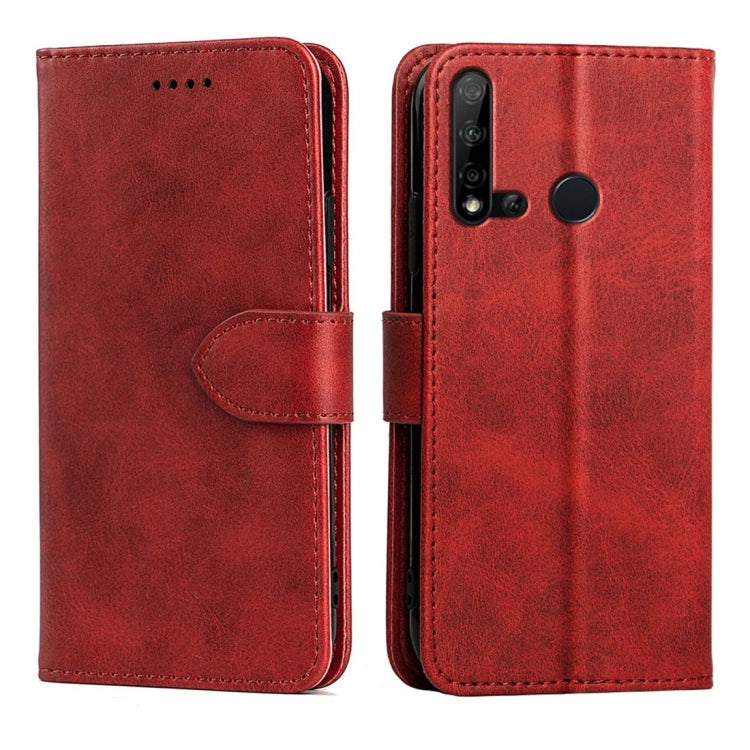 For Huawei nova 5i Calfskin Texture Horizontal Flip Leather Case with Holder & Card Slots
