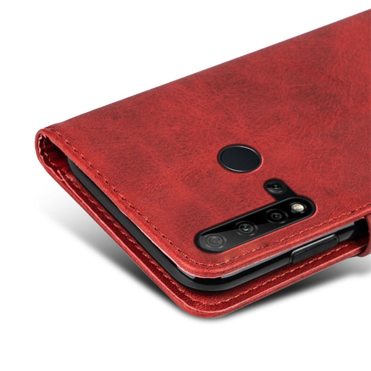 For Huawei nova 5i Calfskin Texture Horizontal Flip Leather Case with Holder & Card Slots