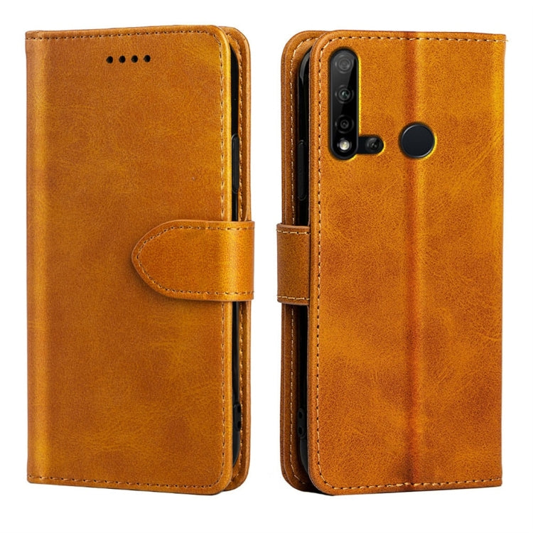 For Huawei nova 5i Calfskin Texture Horizontal Flip Leather Case with Holder & Card Slots