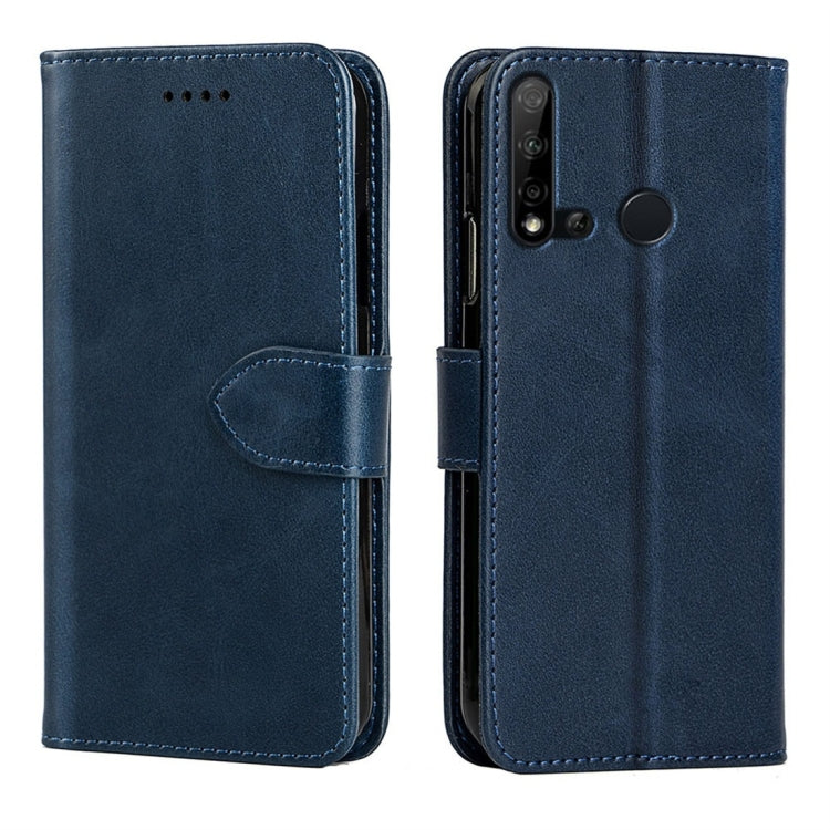 For Huawei nova 5i Calfskin Texture Horizontal Flip Leather Case with Holder & Card Slots