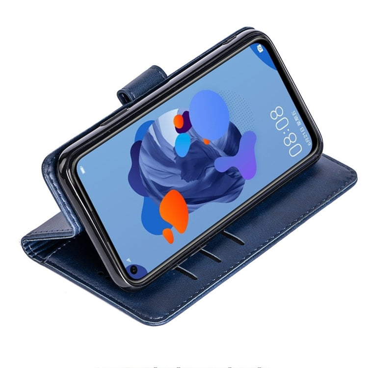 For Huawei nova 5i Calfskin Texture Horizontal Flip Leather Case with Holder & Card Slots
