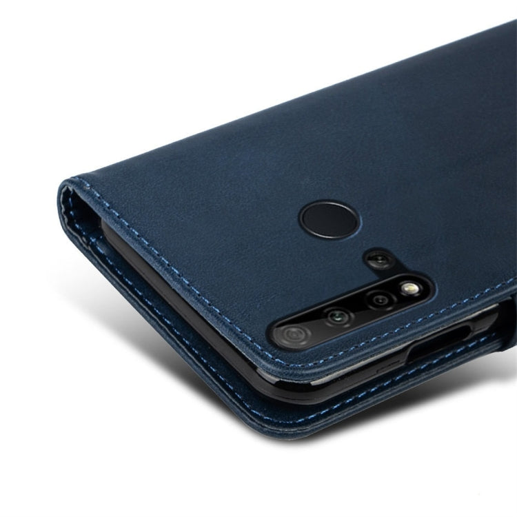 For Huawei nova 5i Calfskin Texture Horizontal Flip Leather Case with Holder & Card Slots