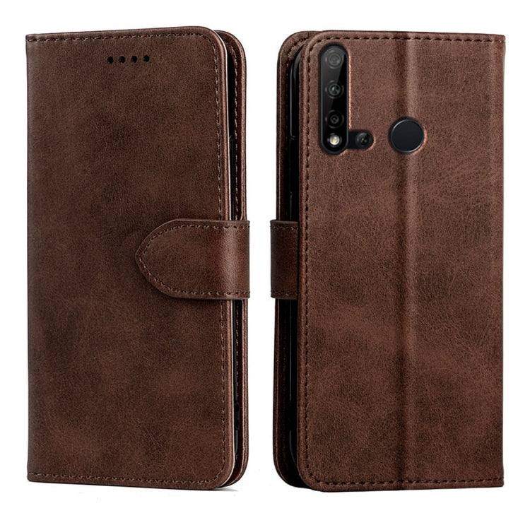For Huawei nova 5i Calfskin Texture Horizontal Flip Leather Case with Holder & Card Slots