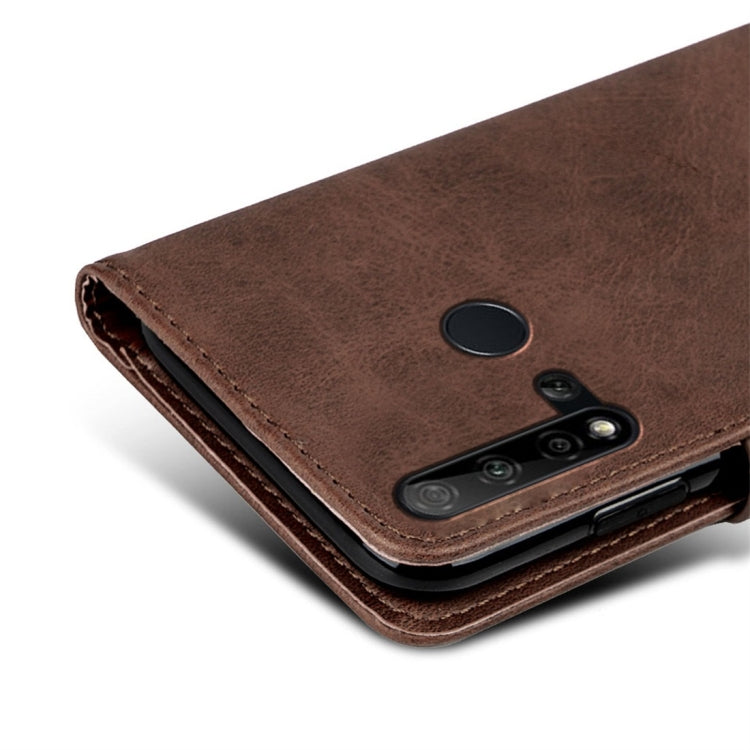 For Huawei nova 5i Calfskin Texture Horizontal Flip Leather Case with Holder & Card Slots