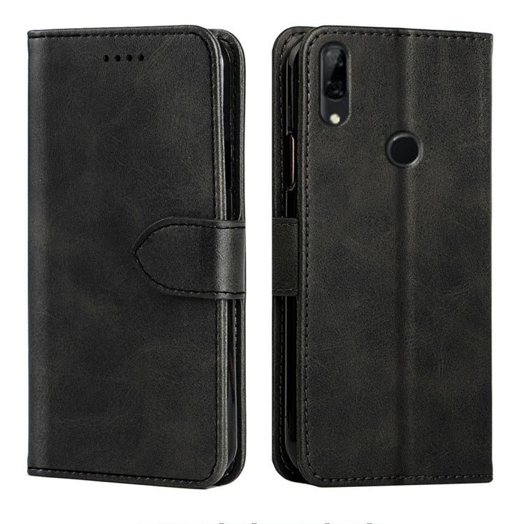 For Huawei P Smart Calfskin Texture Horizontal Flip Leather Case with Holder & Card Slots