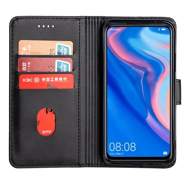 For Huawei P Smart Calfskin Texture Horizontal Flip Leather Case with Holder & Card Slots