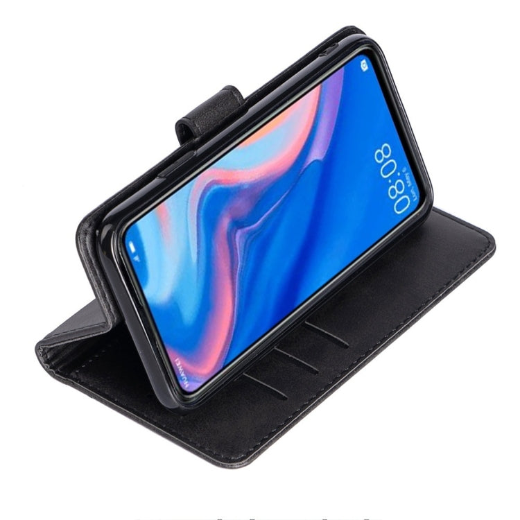 For Huawei P Smart Calfskin Texture Horizontal Flip Leather Case with Holder & Card Slots