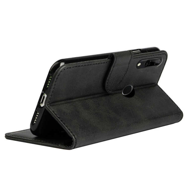 For Huawei P Smart Calfskin Texture Horizontal Flip Leather Case with Holder & Card Slots