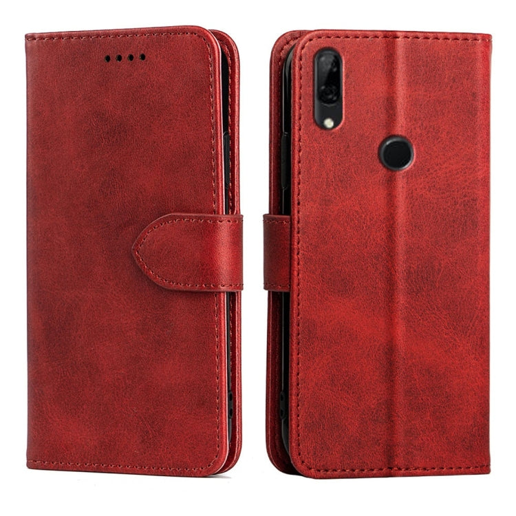 For Huawei P Smart Calfskin Texture Horizontal Flip Leather Case with Holder & Card Slots