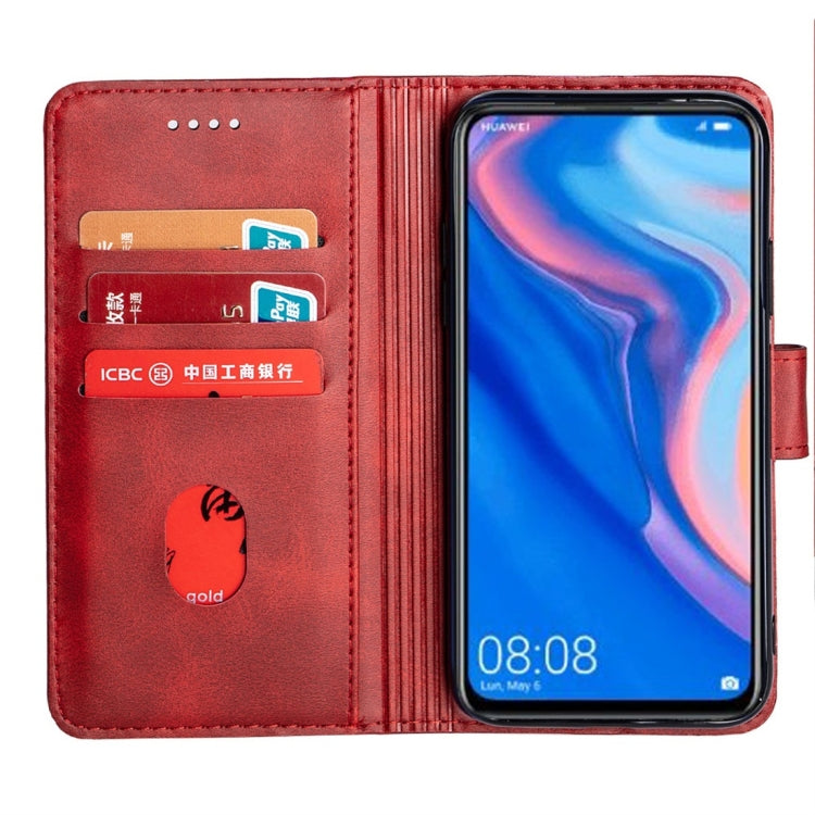 For Huawei P Smart Calfskin Texture Horizontal Flip Leather Case with Holder & Card Slots