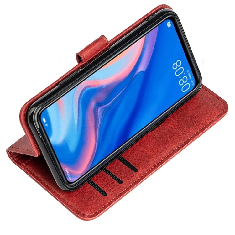 For Huawei P Smart Calfskin Texture Horizontal Flip Leather Case with Holder & Card Slots