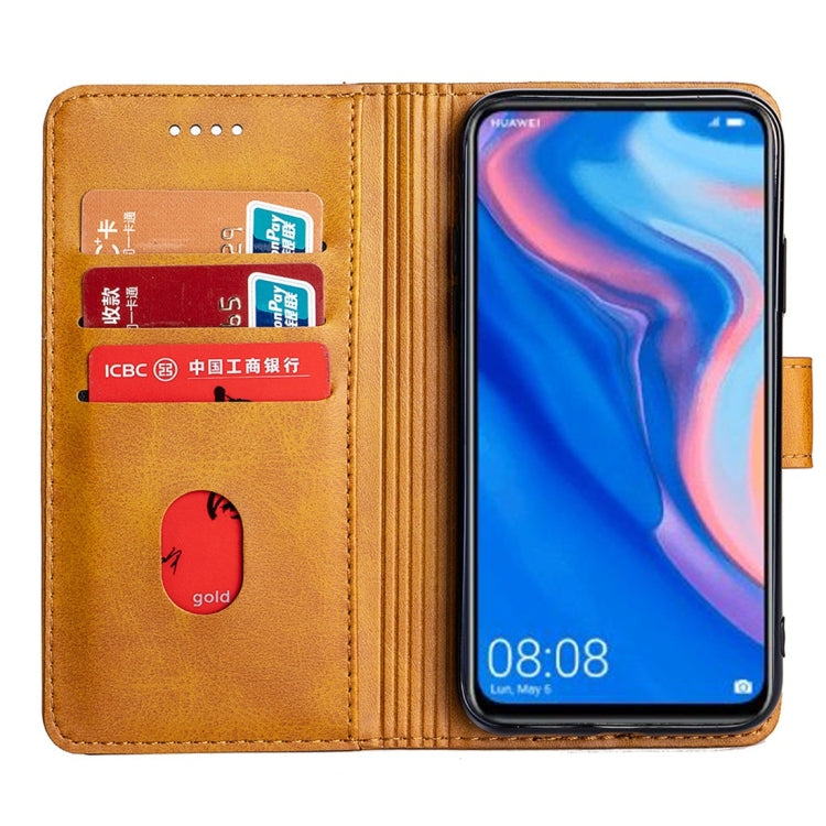 For Huawei P Smart Calfskin Texture Horizontal Flip Leather Case with Holder & Card Slots