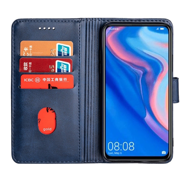For Huawei P Smart Calfskin Texture Horizontal Flip Leather Case with Holder & Card Slots