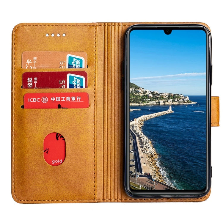 For Huawei P30 Calfskin Texture Horizontal Flip Leather Case with Holder & Card Slots
