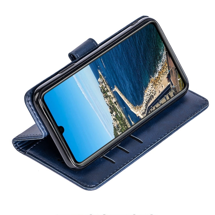 For Huawei P30 Calfskin Texture Horizontal Flip Leather Case with Holder & Card Slots