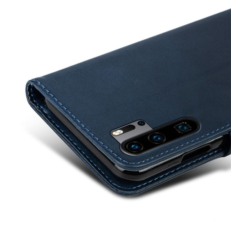 For Huawei P30 Pro Calfskin Texture Horizontal Flip Leather Case with Holder & Card Slots