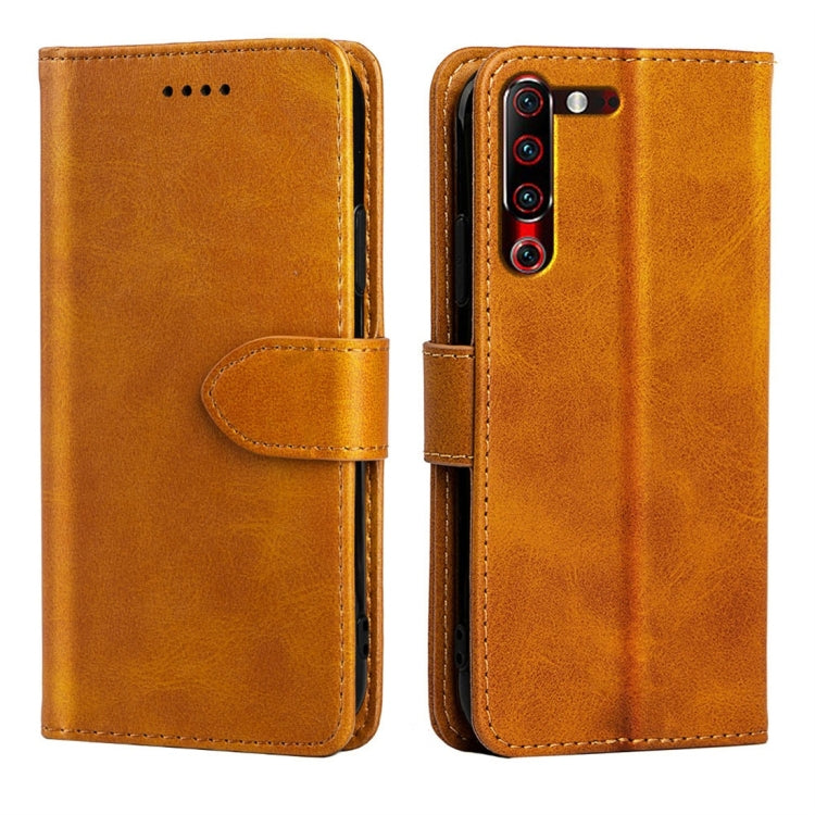 For Lenovo Z6 Pro Calfskin Texture Horizontal Flip Leather Case with Holder & Card Slots