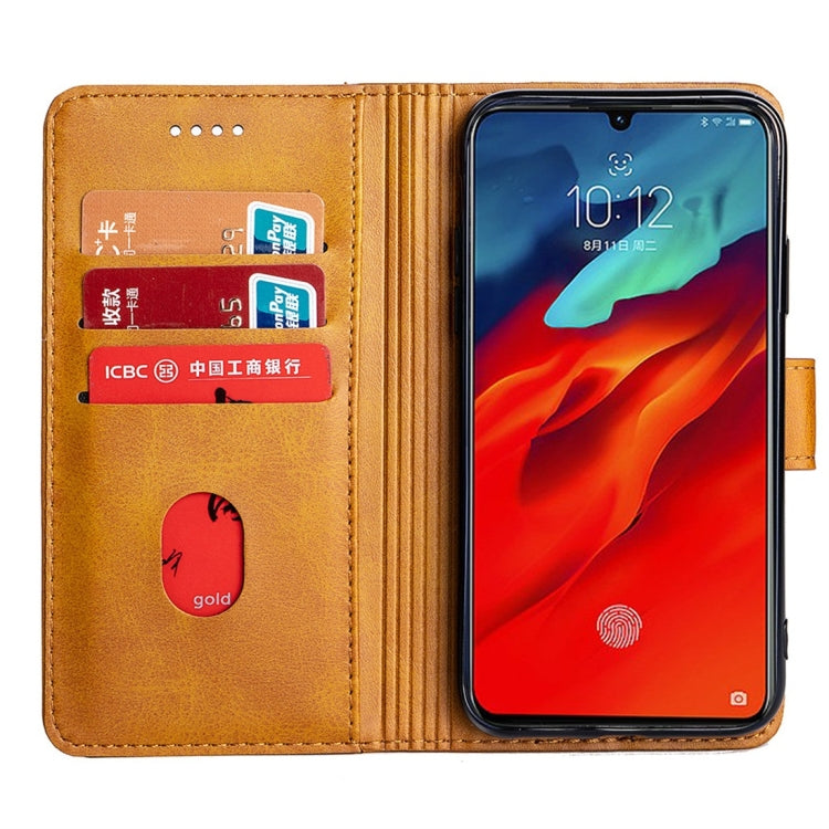 For Lenovo Z6 Pro Calfskin Texture Horizontal Flip Leather Case with Holder & Card Slots