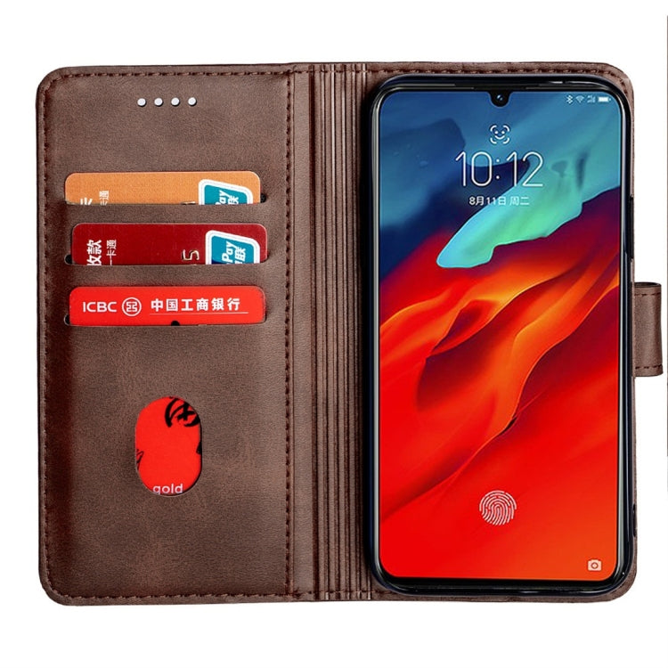 For Lenovo Z6 Pro Calfskin Texture Horizontal Flip Leather Case with Holder & Card Slots