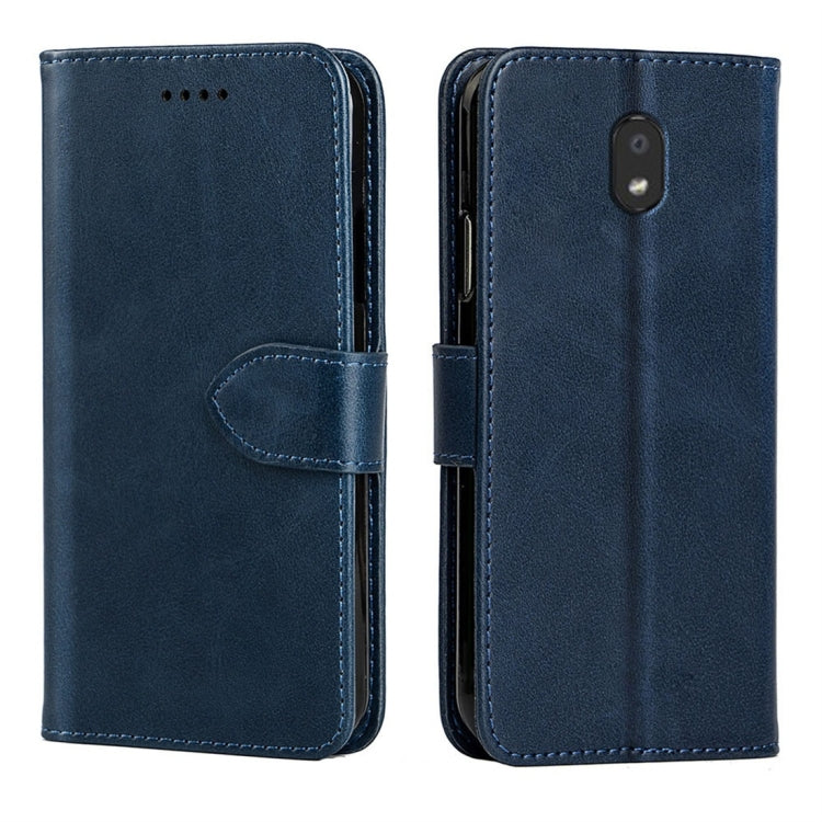 For LG K30 Calfskin Texture Horizontal Flip Leather Case with Holder & Card Slots