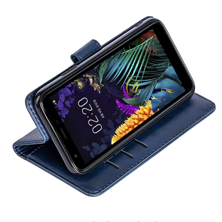For LG K30 Calfskin Texture Horizontal Flip Leather Case with Holder & Card Slots