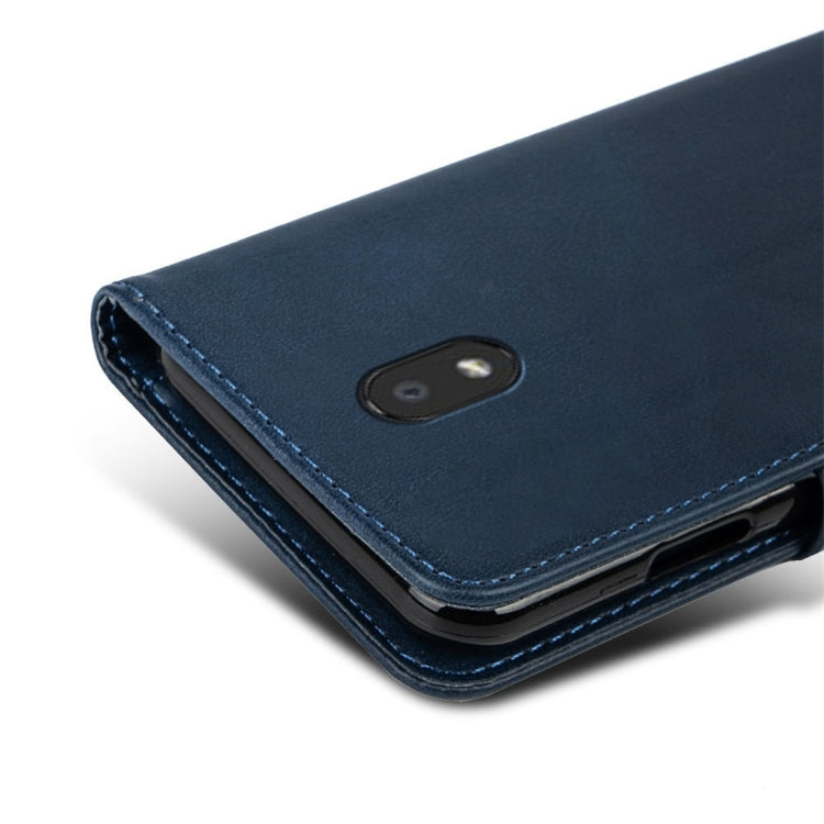 For LG K30 Calfskin Texture Horizontal Flip Leather Case with Holder & Card Slots