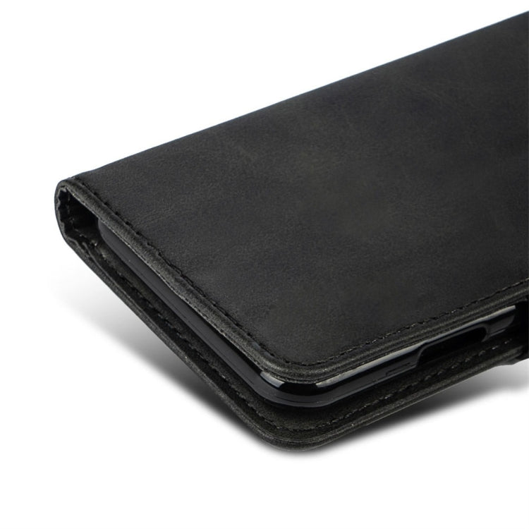 For LG Stylo 5 Calfskin Texture Horizontal Flip Leather Case with Holder & Card Slots