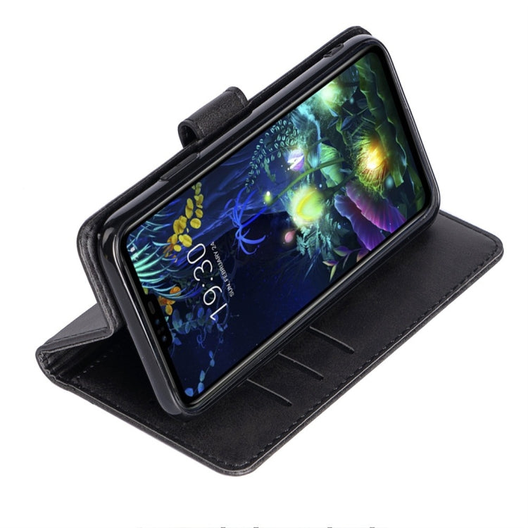 For LG V50 ThinQ Calfskin Texture Horizontal Flip Leather Case with Holder & Card Slots