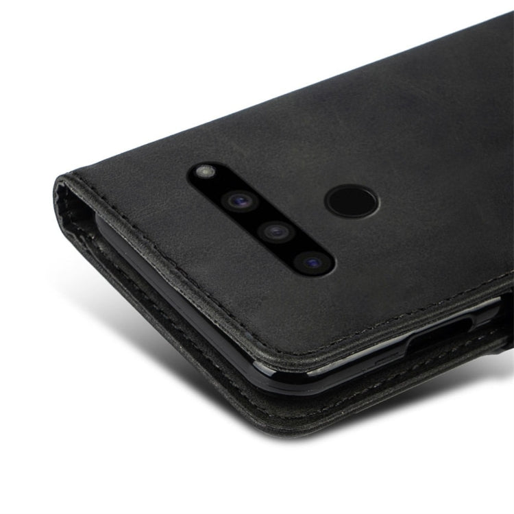 For LG V50 ThinQ Calfskin Texture Horizontal Flip Leather Case with Holder & Card Slots