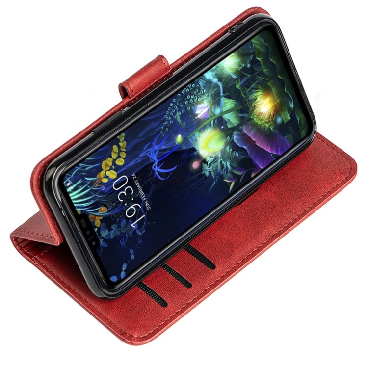 For LG V50 ThinQ Calfskin Texture Horizontal Flip Leather Case with Holder & Card Slots