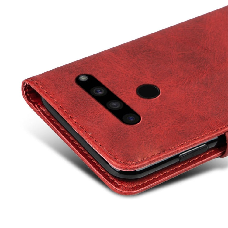 For LG V50 ThinQ Calfskin Texture Horizontal Flip Leather Case with Holder & Card Slots