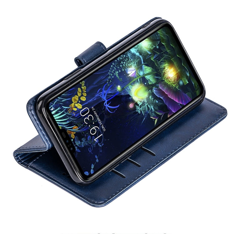 For LG V50 ThinQ Calfskin Texture Horizontal Flip Leather Case with Holder & Card Slots