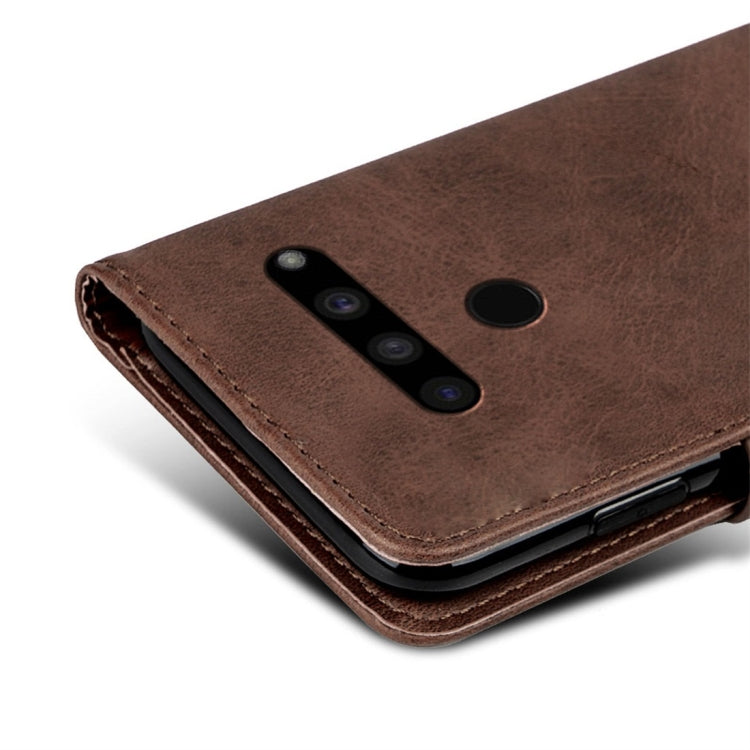 For LG V50 ThinQ Calfskin Texture Horizontal Flip Leather Case with Holder & Card Slots