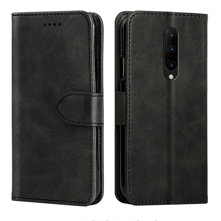 For OnePlus 7 Pro Calfskin Texture Horizontal Flip Leather Case with Holder & Card Slots