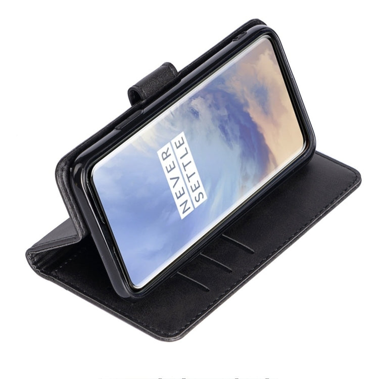 For OnePlus 7 Pro Calfskin Texture Horizontal Flip Leather Case with Holder & Card Slots