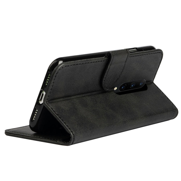 For OnePlus 7 Pro Calfskin Texture Horizontal Flip Leather Case with Holder & Card Slots