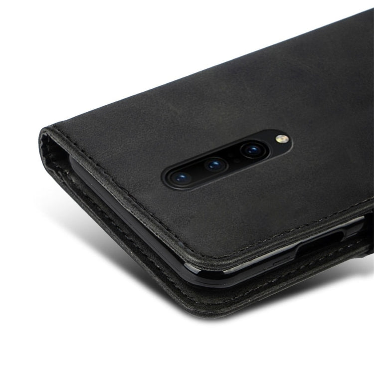 For OnePlus 7 Pro Calfskin Texture Horizontal Flip Leather Case with Holder & Card Slots
