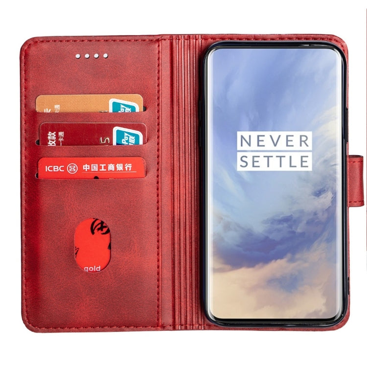 For OnePlus 7 Pro Calfskin Texture Horizontal Flip Leather Case with Holder & Card Slots