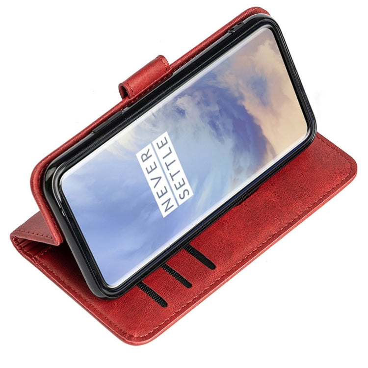 For OnePlus 7 Pro Calfskin Texture Horizontal Flip Leather Case with Holder & Card Slots