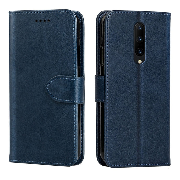 For OnePlus 7 Pro Calfskin Texture Horizontal Flip Leather Case with Holder & Card Slots