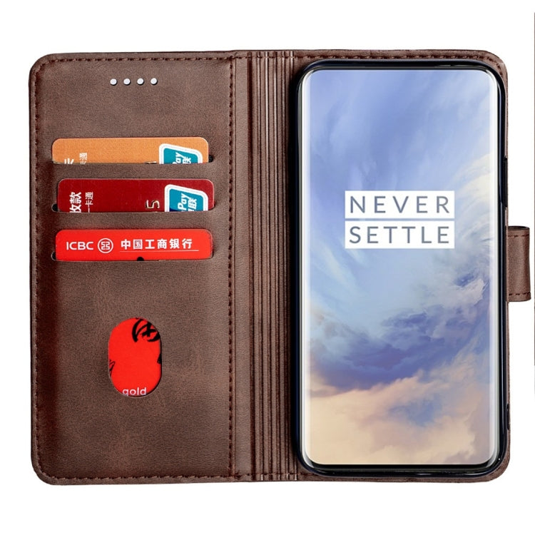For OnePlus 7 Pro Calfskin Texture Horizontal Flip Leather Case with Holder & Card Slots