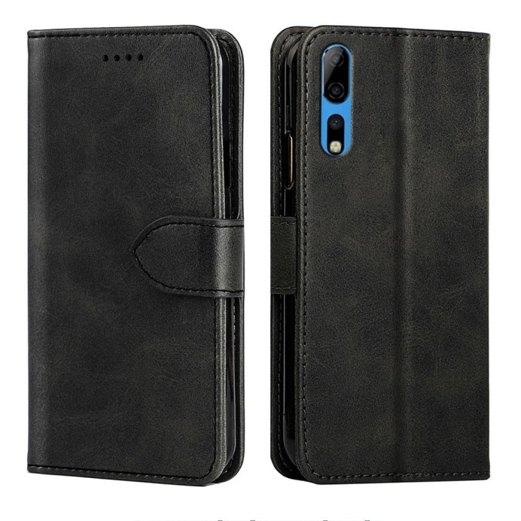 For ZTE Axon 10 Pro 5G Calfskin Texture Horizontal Flip Leather Case with Holder & Card Slots