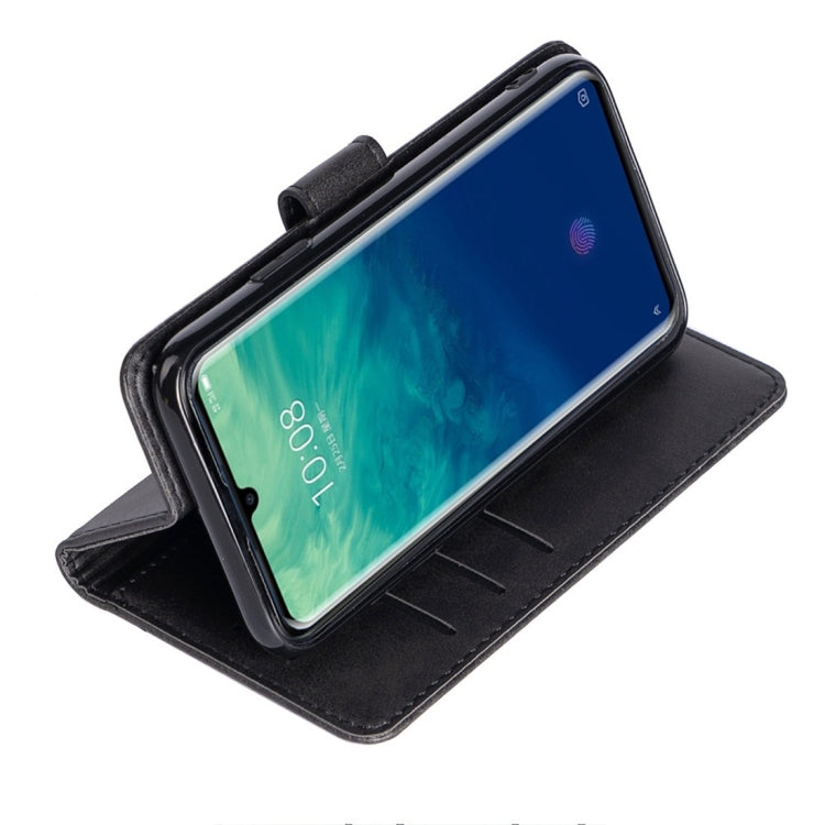 For ZTE Axon 10 Pro 5G Calfskin Texture Horizontal Flip Leather Case with Holder & Card Slots