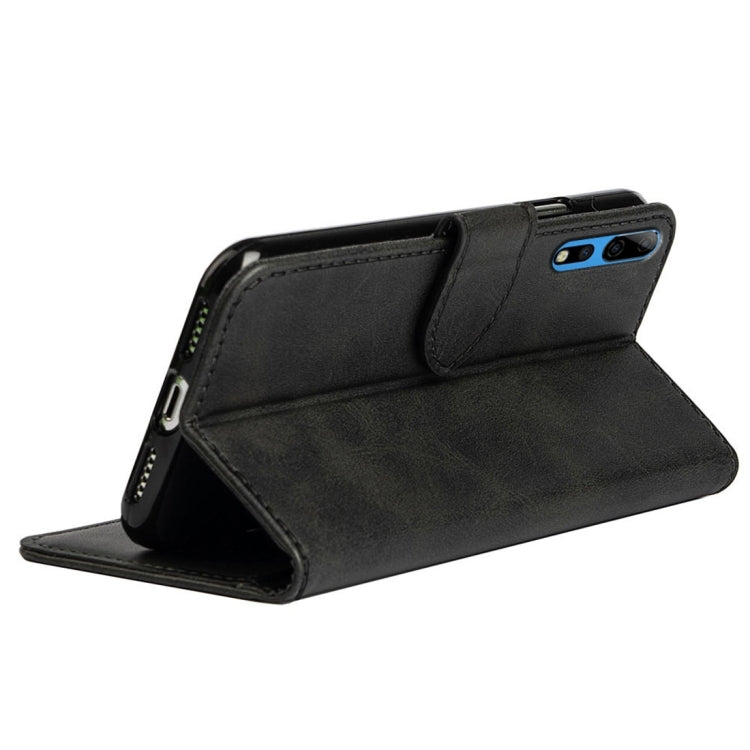 For ZTE Axon 10 Pro 5G Calfskin Texture Horizontal Flip Leather Case with Holder & Card Slots