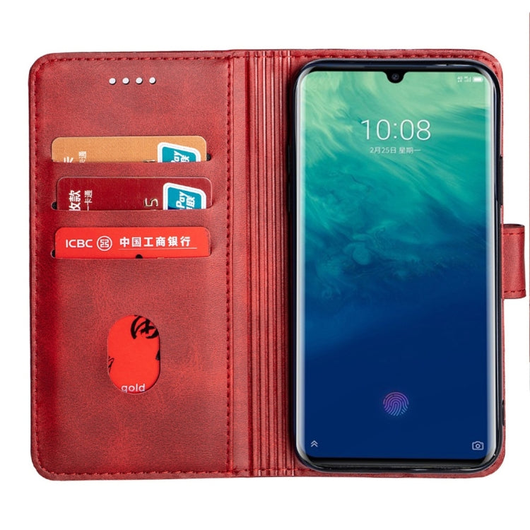 For ZTE Axon 10 Pro 5G Calfskin Texture Horizontal Flip Leather Case with Holder & Card Slots