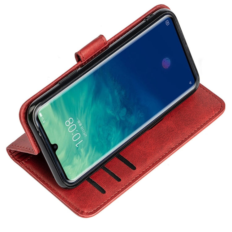 For ZTE Axon 10 Pro 5G Calfskin Texture Horizontal Flip Leather Case with Holder & Card Slots